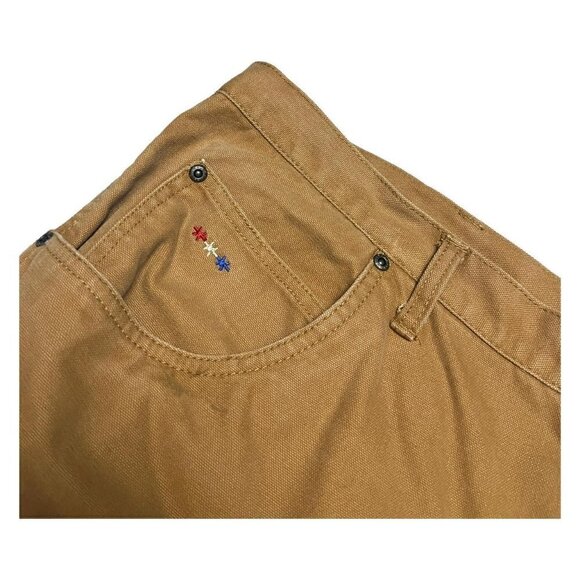 WALLS Designer Work Wear Heavy Duty Denim Jean Cargo Pants - Mens 42 x 34 - Picture 3 of 5